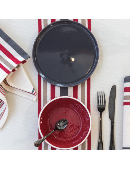 Nappe enduite Mante havane/rouille