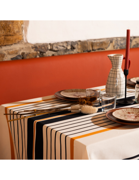 Cotton tablecloth - Herringbone weave