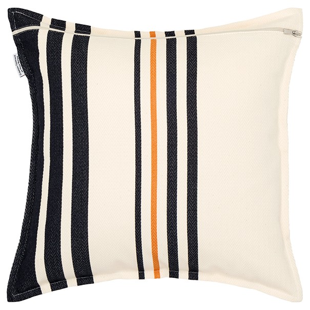 Housse de coussin carré coton bio chevron