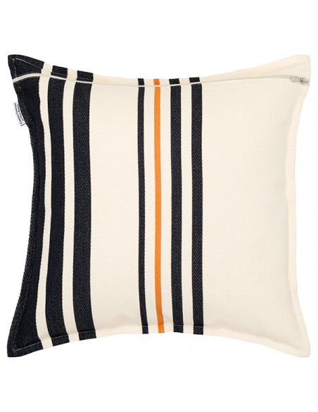 Housse de coussin carré coton bio chevron