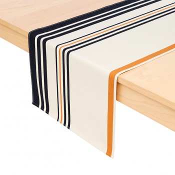 Cotton table runner Haize ecru 2