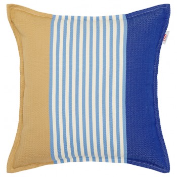Housse de coussin 40*40cm Elaia bleu, coton bio 2