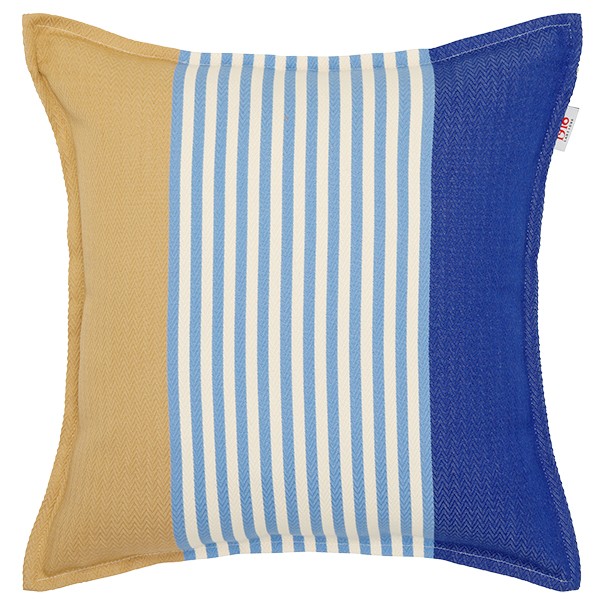 Housse de coussin carré coton bio chevron