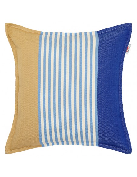 Housse de coussin carré coton bio chevron