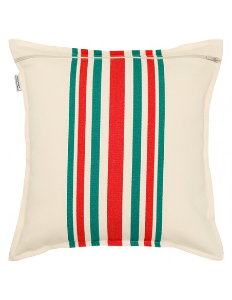 Housse de coussin carré coton bio sergé