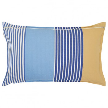 Housse de coussin rectangulaire 45*70cm Elaia bleu, coton bio 2