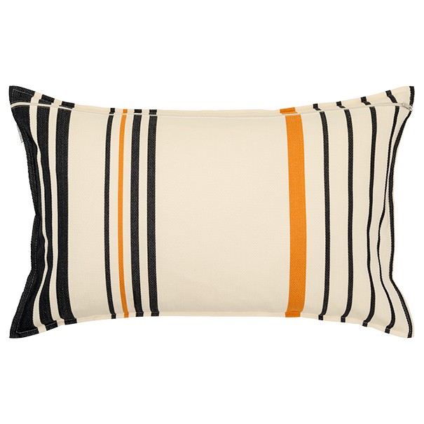 Housse de coussin rectangulaire coton bio chevron