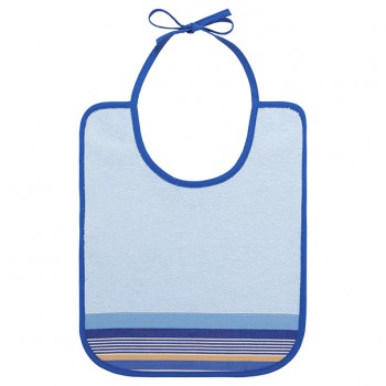 Bavoir bébé, enfant en éponge bleue Elaia Bleu