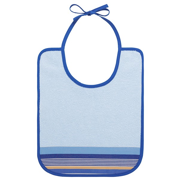 Bavoir bébé, enfant en éponge bleue Elaia Bleu