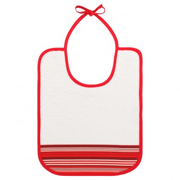 Babero de rizo blanco Muxu