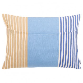 Cushion rectangular cotton, Elaia bleu 2