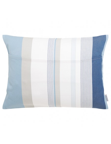 Coussin rectangulaire coton bio sergé déhoussable