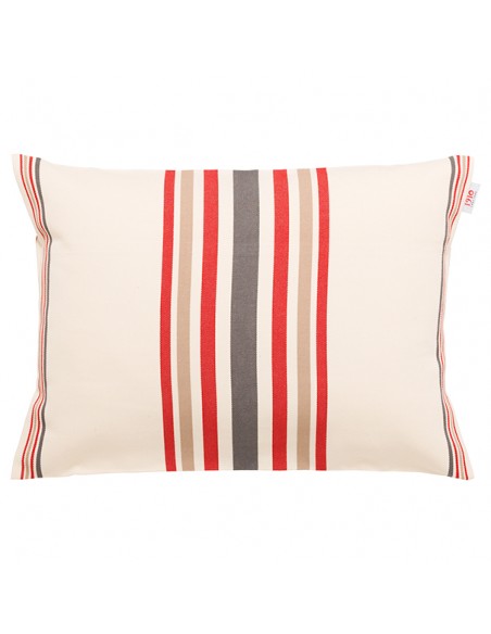 Cushion rectangular cotton 35*50cm, Mante Havane/Rouille