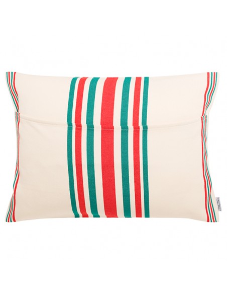 Coussin rectangulaire coton bio sergé déhoussable