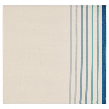 Cotton hemmed napkin Xana Bleu
