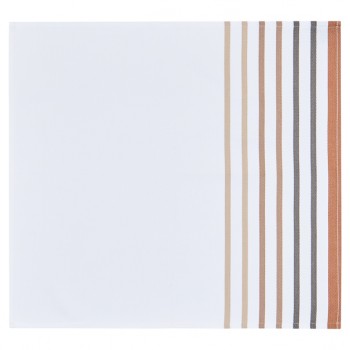 Cotton hemmed napkin Xana Noix