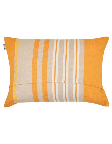 Coussin rectangulaire coton bio chevron déhoussable