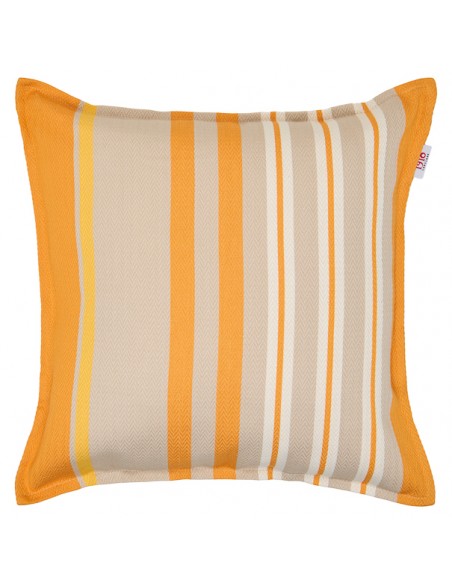 Housse de coussin carré coton bio chevron