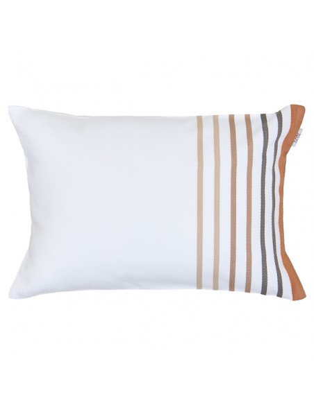 Housse coussin/coussin déhoussable 35*50cm, coton bio, Xana Noix