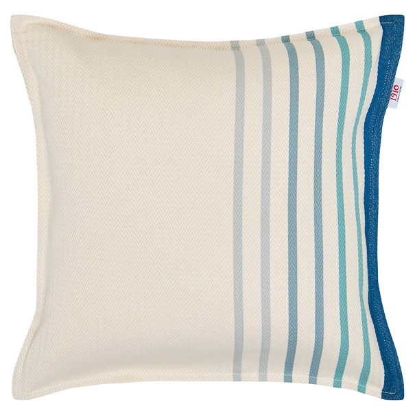 Housse coussin 40*40cm, coton bio, Xana Bleu