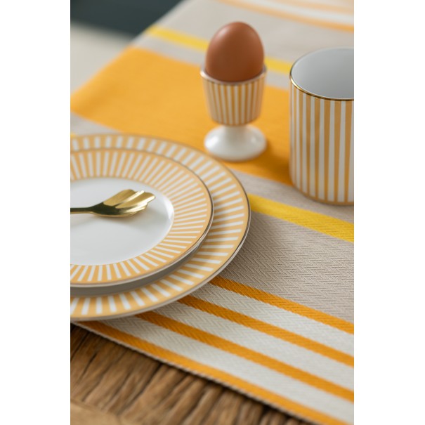 Nappe coton bio - tissage chevron