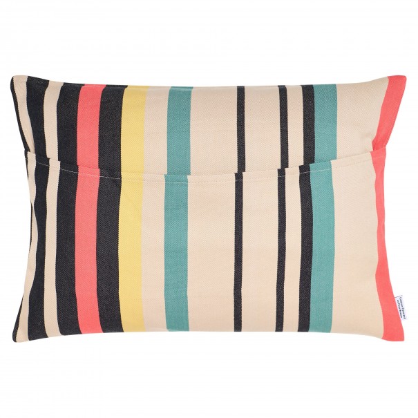 Coussin rectangulaire coton bio sergé déhoussable