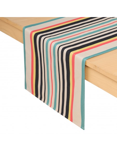 Chemin de table coton bio Olatz Noir