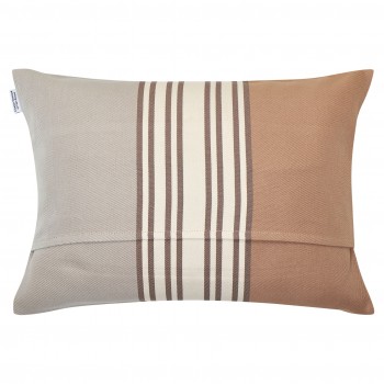 Coussin rectangulaire coton bio sergé déhoussable Eneko Etain 2