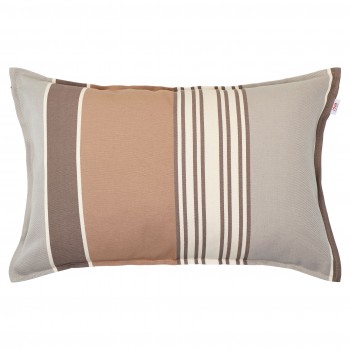 Housse de coussin rectangulaire coton bio Eneko Etain