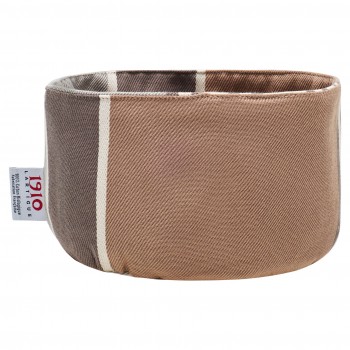 Panière à pain ronde coton bio Eneko Etain