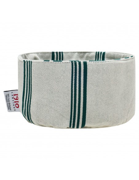 Cesta redonda de pan de algodón Marra Vert