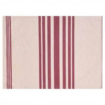 Set de table ourlé enduit Marra Raisin