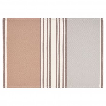 Set de table ourlé coton bio sergé Eneko Etain
