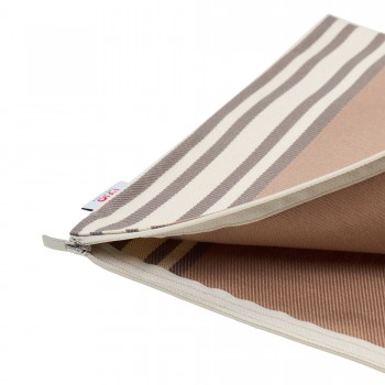 Pochette plate enduite Eneko Etain 2