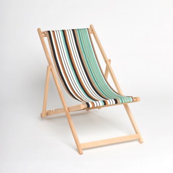 Canvas deckchair made outdoor full sun Ametz 2