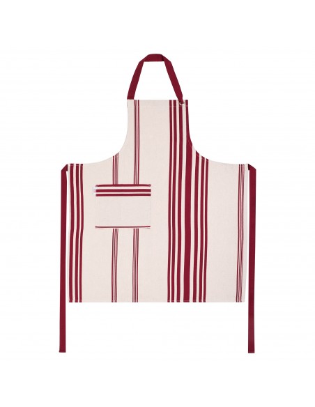 Adjustable organic cotton apron Marra Raisin