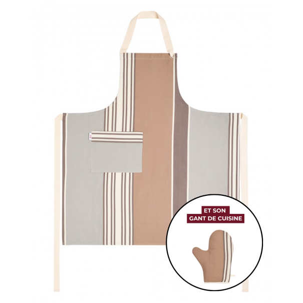Kitchen Apron & Oven Mitt
