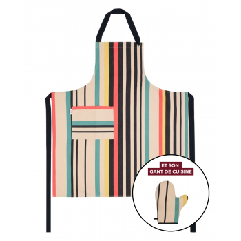Kitchen Apron & Oven Mitt