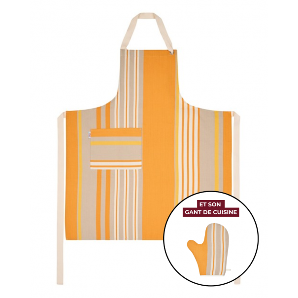 Kitchen Apron & Oven Mitt