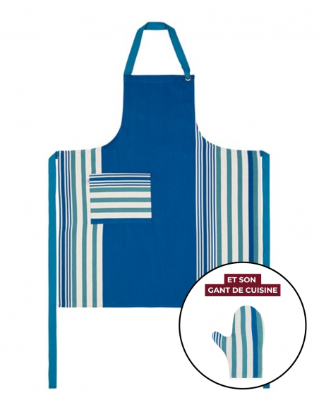Delantal y manopla de cocina