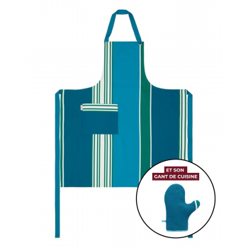 Kitchen Apron & Oven Mitt