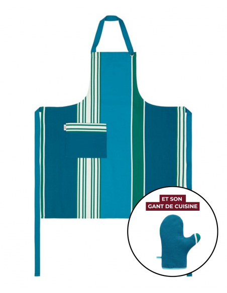 Kitchen Apron & Oven Mitt