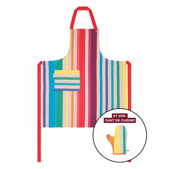 Delantal y manopla de cocina