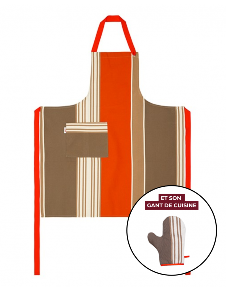 Kitchen Apron & Oven Mitt