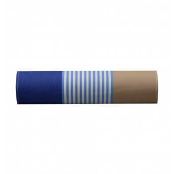 Tissu au mètre grande largeur coton bio Elaia Bleu 2